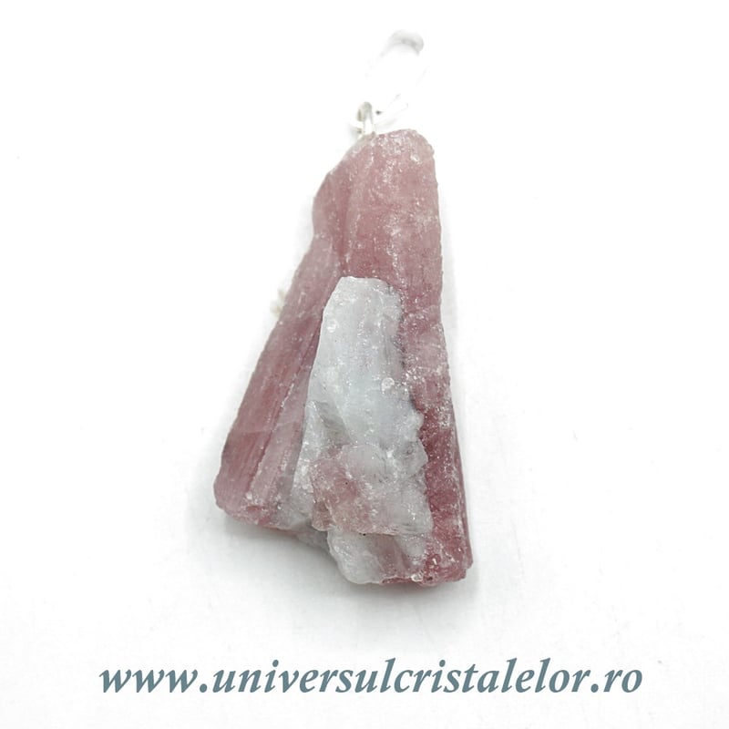 Pandantiv turmalina roz