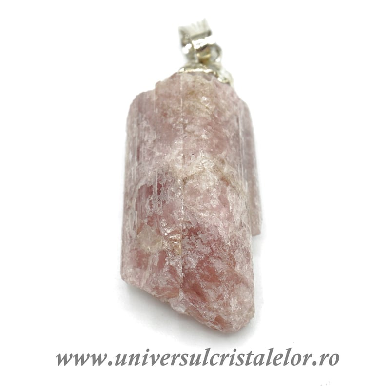 Pandantiv turmalina roz