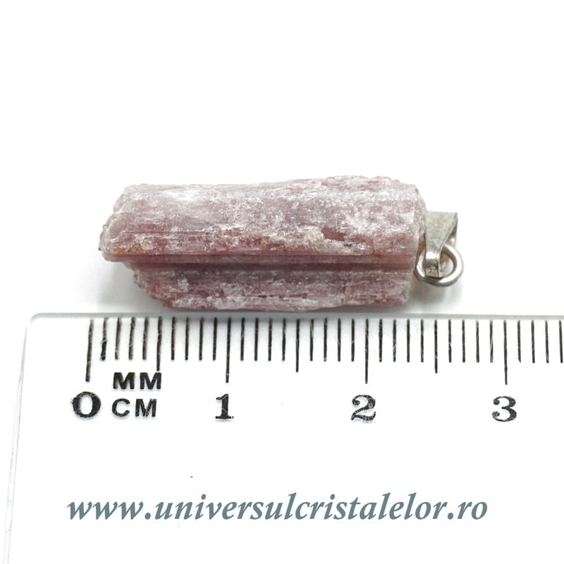 Pandantiv turmalina roz