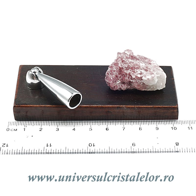 Suport pix cu turmalina roz