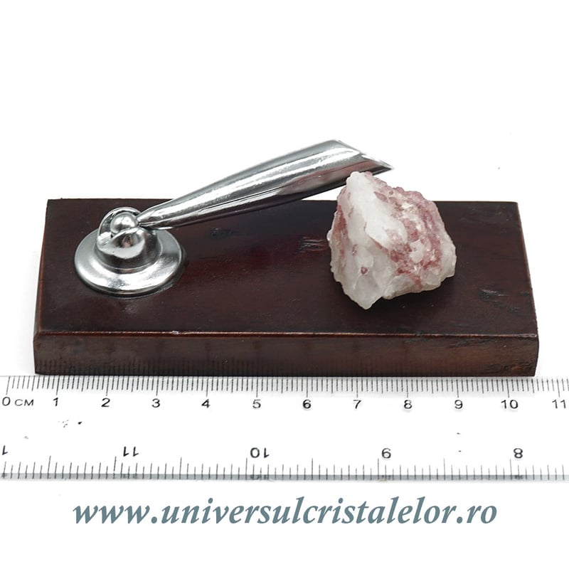 Suport pix cu turmalina roz