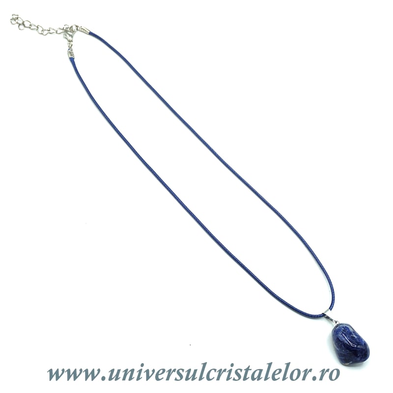 Snur cerat albastru pentru pandantiv
