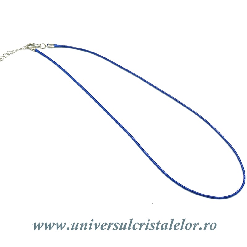 Snur cerat albastru pentru pandantiv