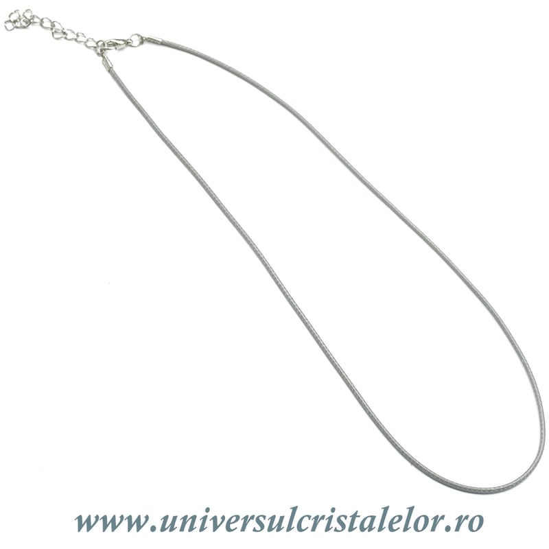 Snur cerat gri pentru pandantiv