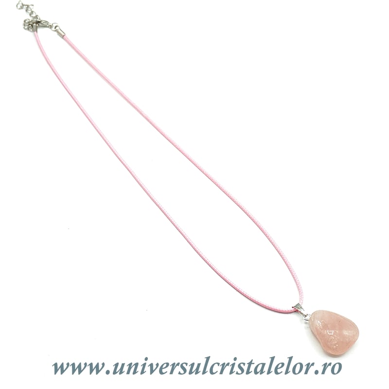Snur cerat roz pentru pandantiv