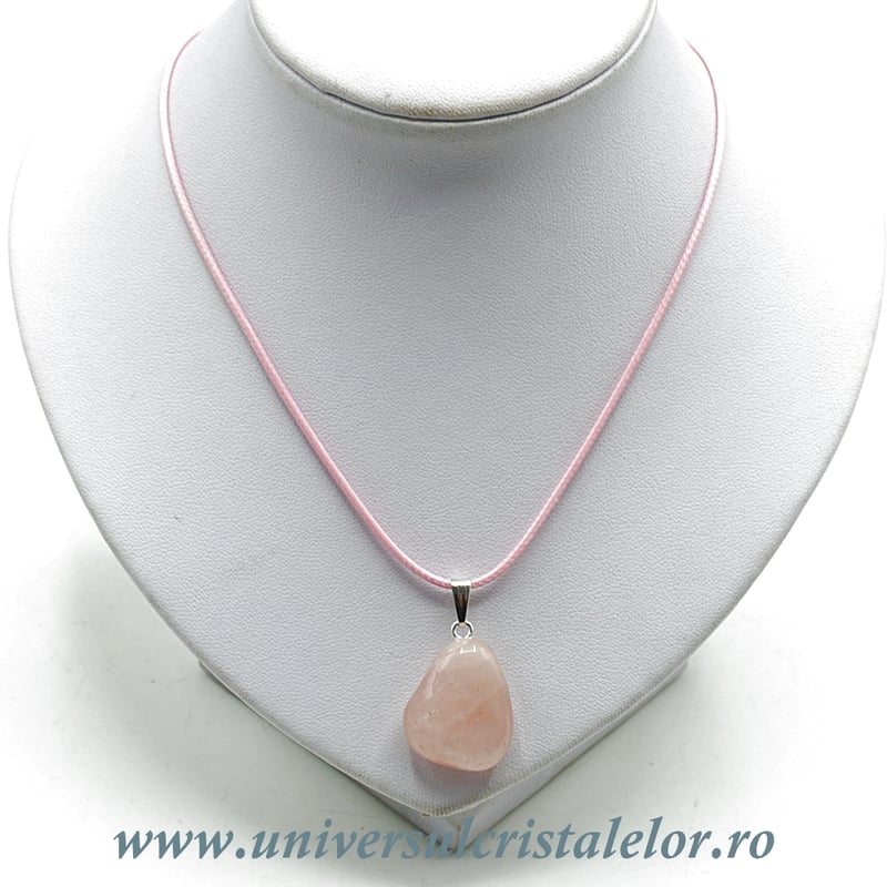 Snur cerat roz pentru pandantiv