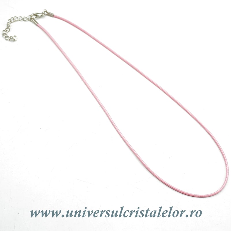 Snur cerat roz pentru pandantiv