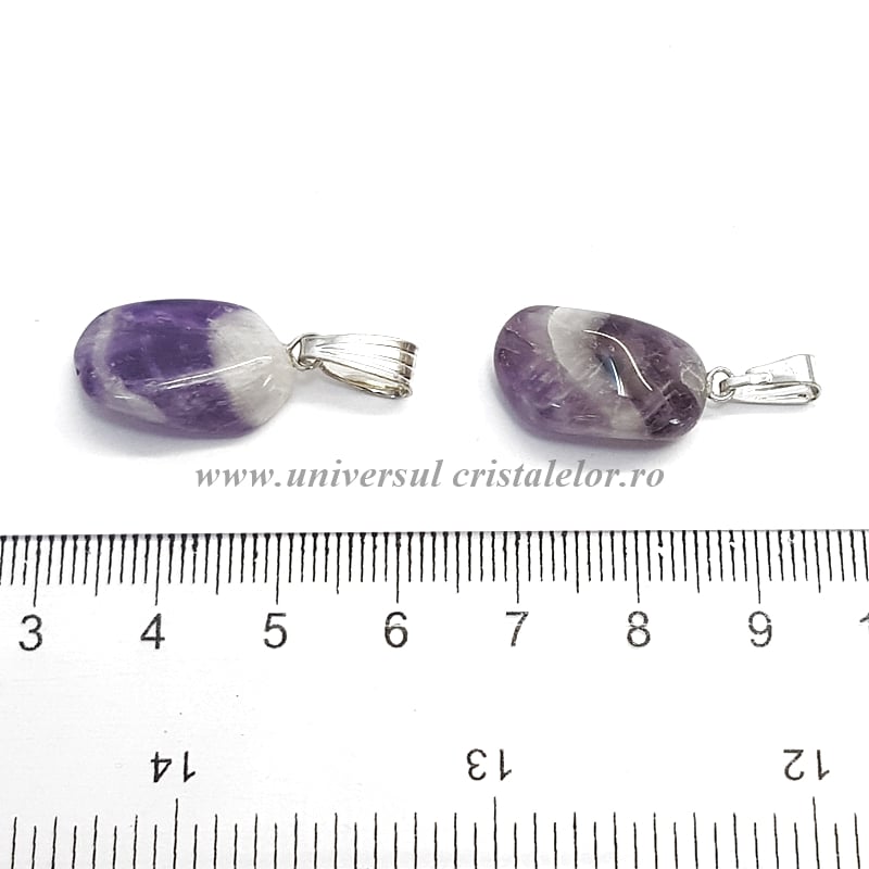 Pandantiv ametist chevron