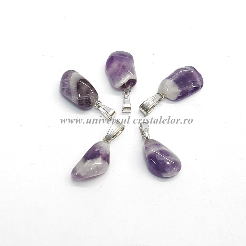 Pandantiv ametist chevron