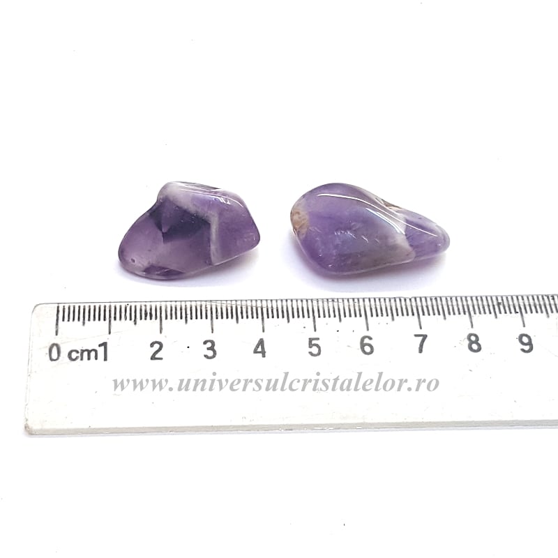 Ametist chevron piatra rulata