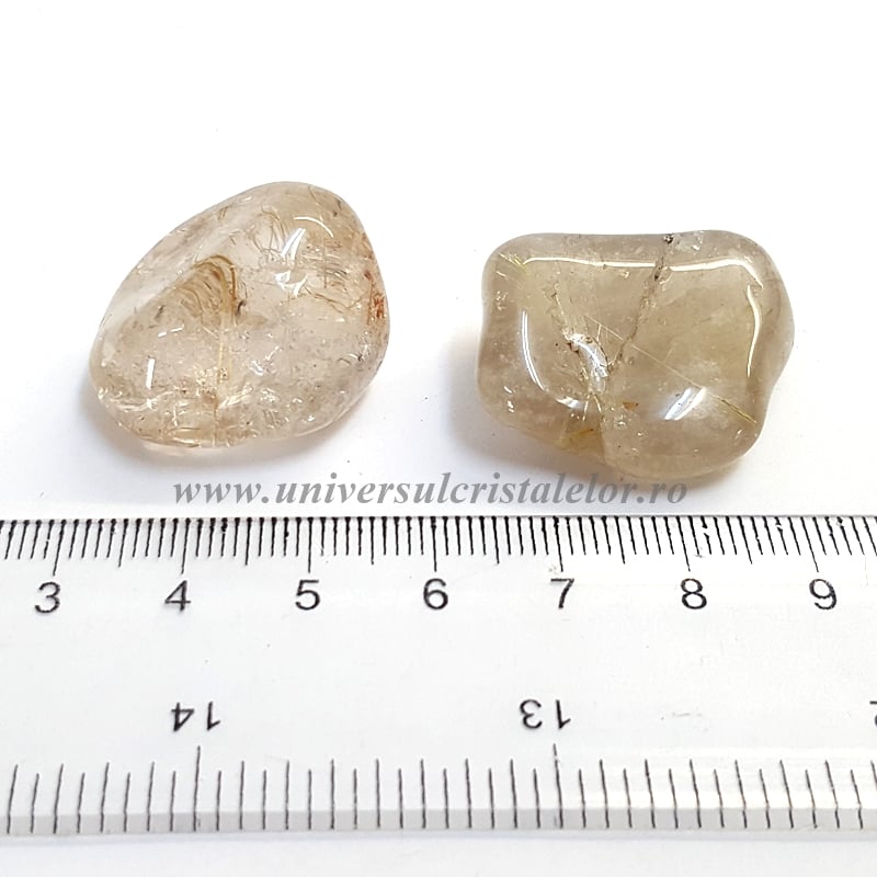 Cuart rutilat piatra rulata