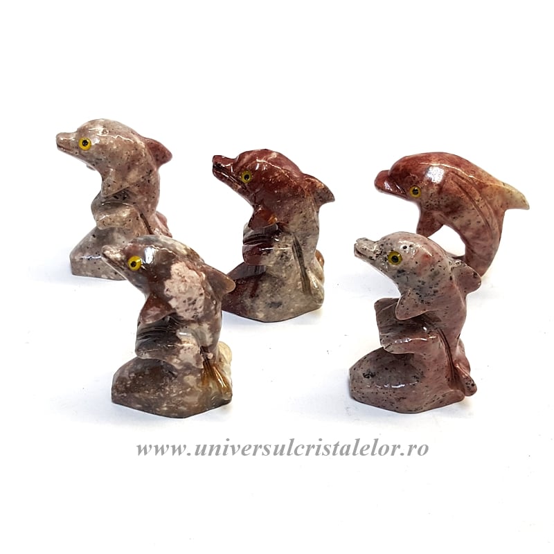 Figurina steatit delfin