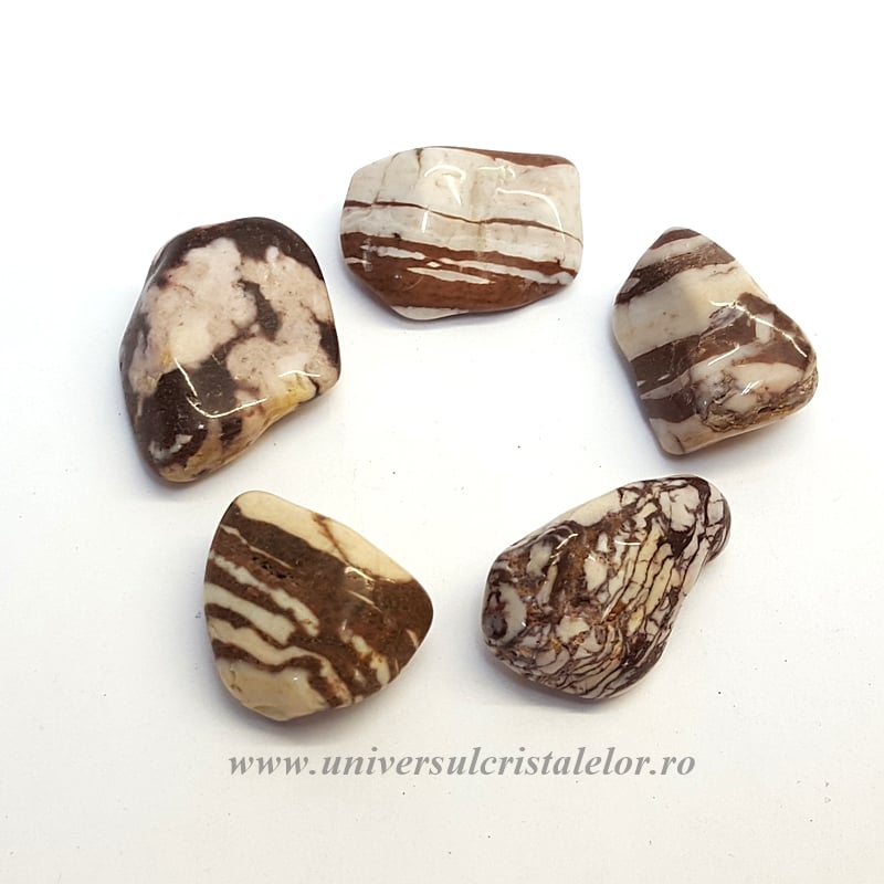 Jasp zebra piatra rulata