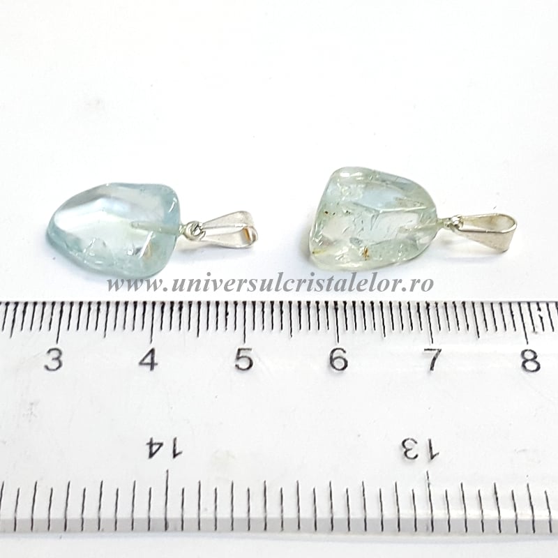 Pandantiv topaz albastru