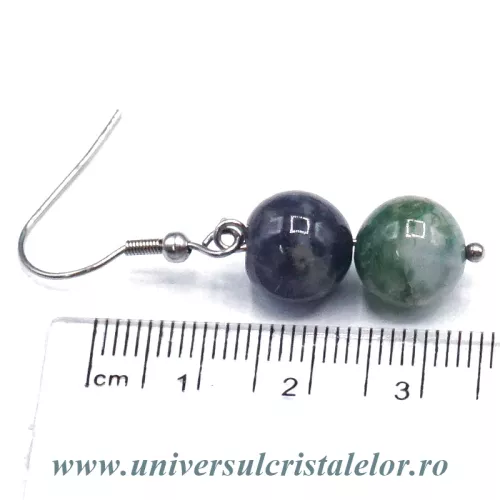 Set bijuterii agat muschi 10mm