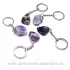 Breloc ametist chevron