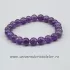 Bratara ametist rotund - 8 mm