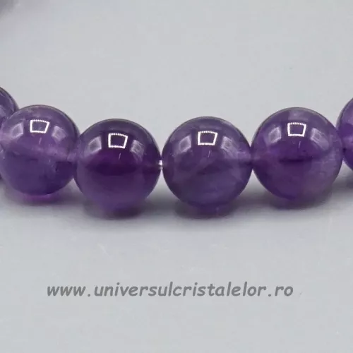 Bratara ametist rotund - 8 mm Bratara ametist rotund - 8 mm