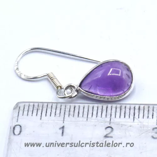 Cercei ametist lacrima Cercei ametist lacrima