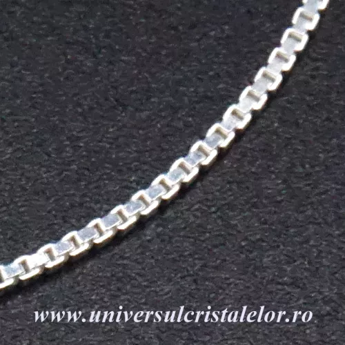 Lantisor Argint model cubic - 45 cm Lantisor Argint model cubic - 45 cm