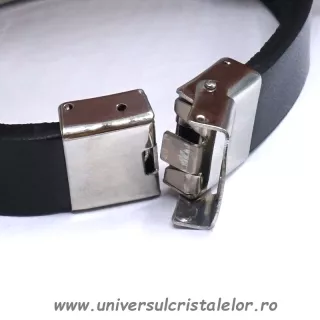 Bratara chihlimbar cu piele naturala