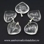 Pandantiv cristal de stanca inima Pandantiv cristal de stanca inima