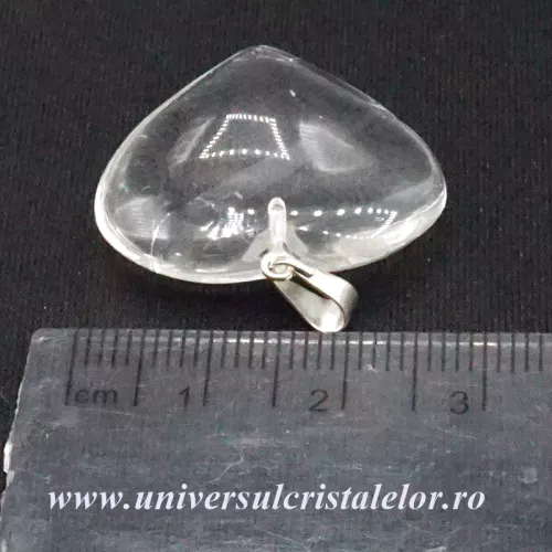 Pandantiv cristal de stanca inima Pandantiv cristal de stanca inima