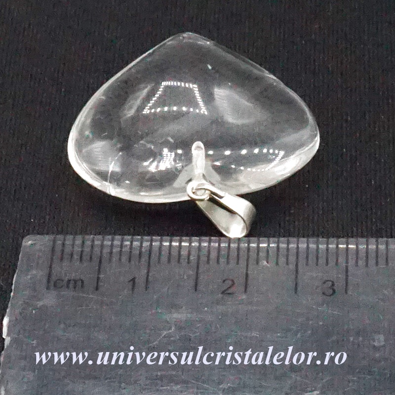 Pandantiv cristal de stanca inima Pandantiv cristal de stanca inima