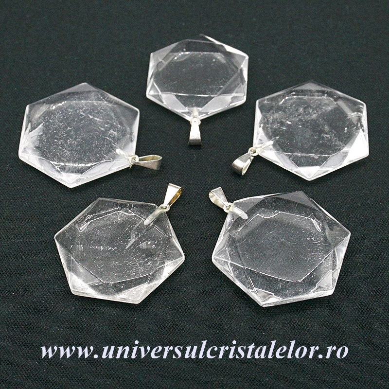 Pandantiv Steaua lui David cristal de stanca Pandantiv Steaua lui David cristal de stanca