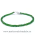 Bratara cromdiopsid rotund fatetat - 2.8 mm