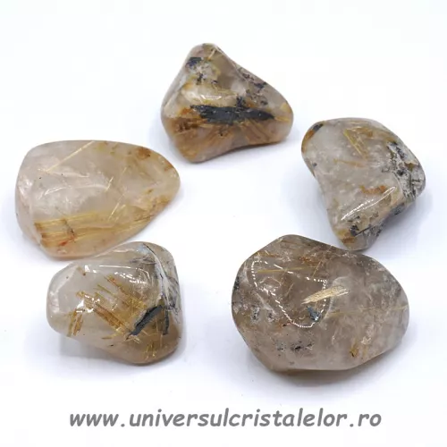 Cuart rutilat piatra rulata Cuart rutilat piatra rulata