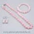 Set bijuterii cuart roz 10mm