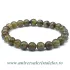 Bratara granat verde rotund - 8 mm
