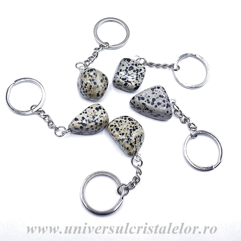 Breloc jasp dalmatian Breloc jasp dalmatian