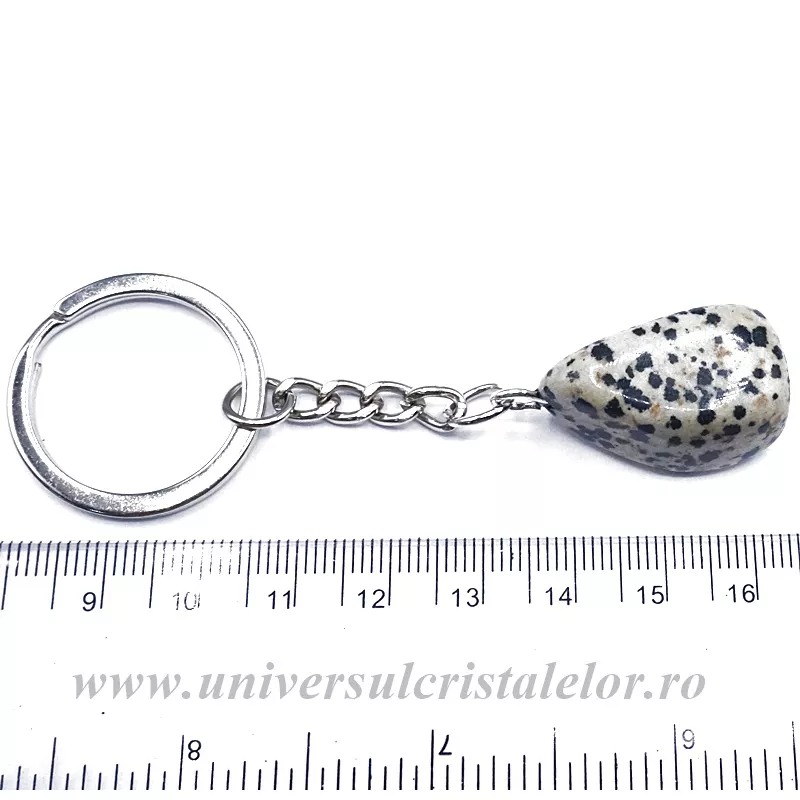 Breloc jasp dalmatian Breloc jasp dalmatian