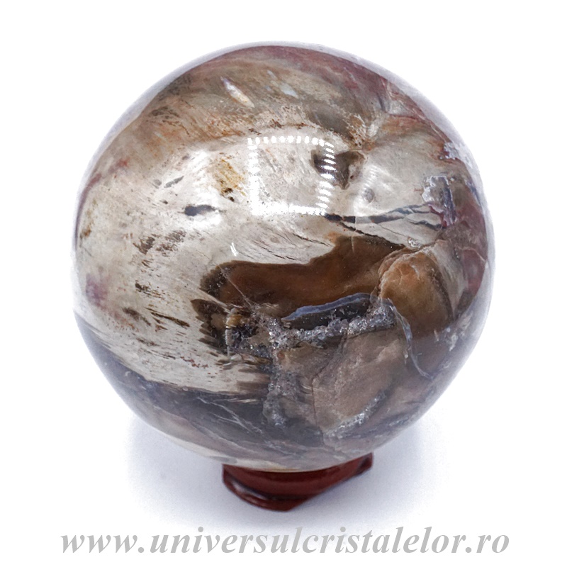 Sfera lemn pietrificat Sfera lemn pietrificat