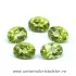 Peridot fatetat oval 8 / 6 mm