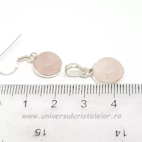 Set cuart roz rotund Set cuart roz rotund