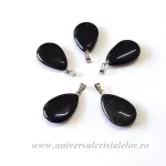 Pandantiv obsidian negru lacrima Pandantiv obsidian negru lacrima