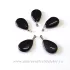 Pandantiv obsidian negru lacrima