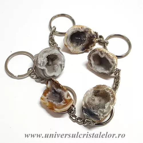 Breloc geoda agat Breloc geoda agat