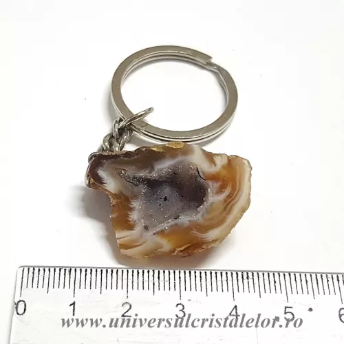 Breloc geoda agat Breloc geoda agat