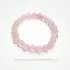 Bratara cuart roz rotund - 8 mm