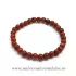 Bratara jasp rosu rotund - 6 mm