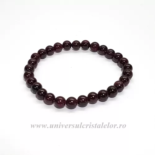 Bratara granat rotund - 5 mm