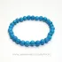 Bratara howlit albastru rotund - 6 mm