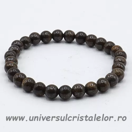 Bratara bronzit rotund - 4 mm Bratara bronzit rotund - 4 mm