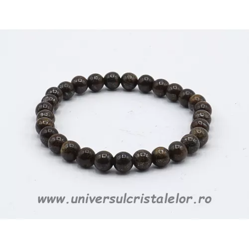 Bratara bronzit rotund - 4 mm