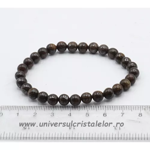 Bratara bronzit rotund - 4 mm