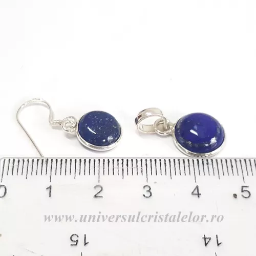 Set lapis lazuli rotund Set lapis lazuli rotund